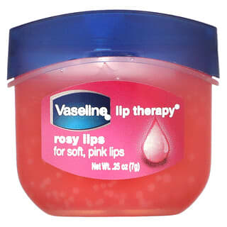 Vaseline, 唇部護理，玫瑰味唇膏，0.25 盎司（7 克）