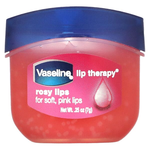 Vaseline‏, שפתון למניעת יובש בניחוח ורדים של Lip Therapy, במשקל 7 גרם (0.25 oz)