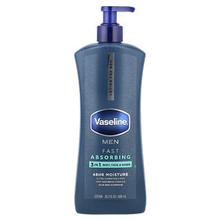 Vaseline, 남성용, 빠르게 흡수되는 바디 & 페이스 로션, 600ml(20.3fl oz)