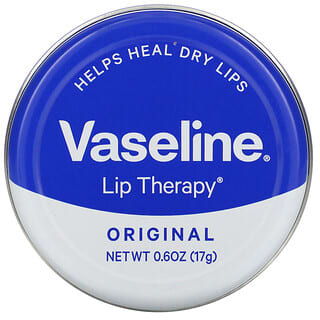 Vaseline, 唇部护理，原味，0.6 盎司（17 克）