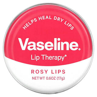 Vaseline, 唇部护理，玫瑰味唇膏，0.6 盎司（17 克）