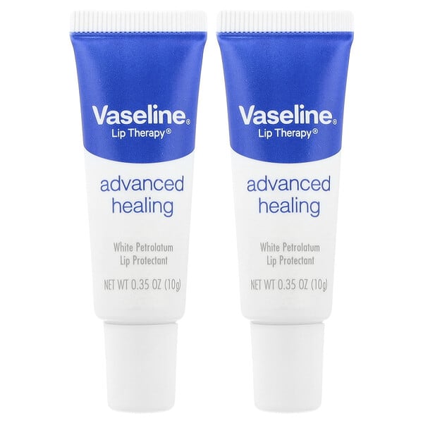 Vaseline, Lip Therapy®, 어드밴스드 힐링, 튜브 2개, 각 10g(0.35oz)