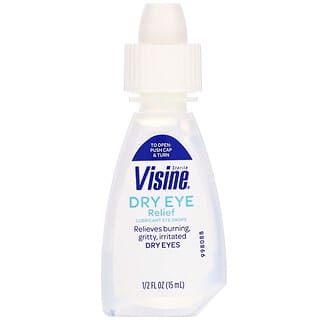 Visine, Alívio contra Ressecamento Ocular, Colírio Lubrificante, Estéril, 1/2 oz fl (15 ml)