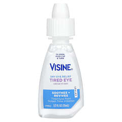Visine, 안구 건조증 완화, 윤활 점안액, 눈 피로 완화, 15ml(1/2fl oz)