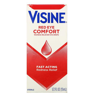Visine, ยาบรรเทาอาการตาแดง ยาหยอดตารักษาตาแดง ขนาด 1/2 ออนซ์ (15 มล.)