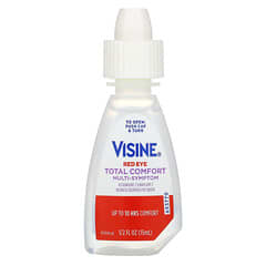 Visine, Red Eye, 토탈 컴포트 다중 증상용 점안액, 15ml(1/2fl oz)