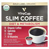 Slim Coffee, Medium Dark Roast, 16 Pods, 0.35 oz (10 g) Each