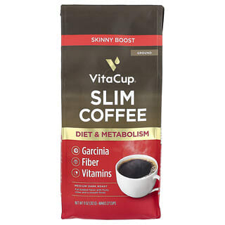 فيتا كاب‏, قهوة Slim، مطحونة، تحميص متوسط داكن، 11 أونصة (312 جم)