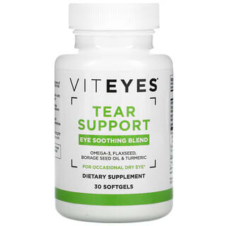 Viteyes, Tear Support，眼睛舒緩混合配方，30 粒軟凝膠