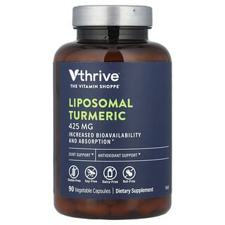 Vthrive, Liposomal Turmeric , 425 mg , 90 Vegetable Capsules