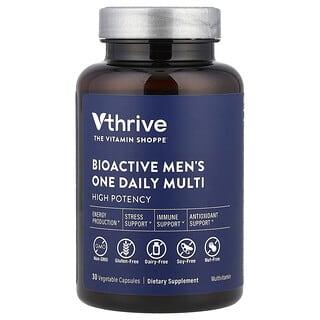 Vthrive, Bioactive Men's One Daily Multi, Multivitaminpräparat für Männer, 30 pflanzliche Kapseln