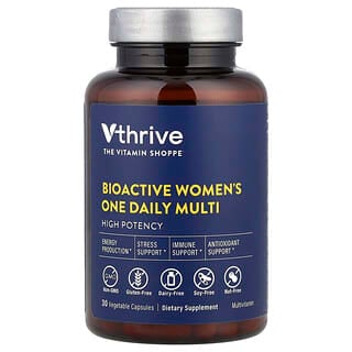 Vthrive, BioActive Women's One Daily Multi, Multivitaminpräparat für Frauen, 30 pflanzliche Kapseln