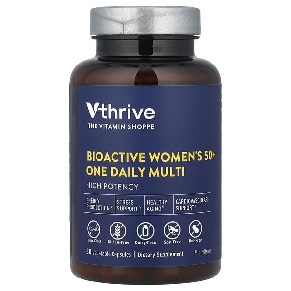 Bioactive Women's 50+ One Daily Multi, 30 Vegetable Capsules