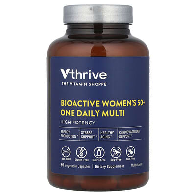 Vthrive, Bioactive, Once-Daily Multinutrient for Women 50+, 60 Vegetarian Capsules