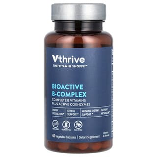 Vthrive, Биоактивный комплекс витаминов группы B, 60 растительных капсул