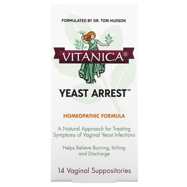 Vitanica (فيتانيكا)‏, Yeast Arrest، مضاد التهاب مهبلي، 14 قمعًا مهبليًا