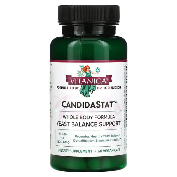 Vitanica, CandidaStat（キャンディダスタット）、イーストバランスサポート、ベジカプセル60粒