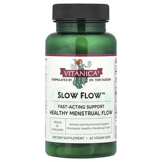 Vitanica, Slow Flow™, Healthy Menstrual Flow, 60 Vegan Caps