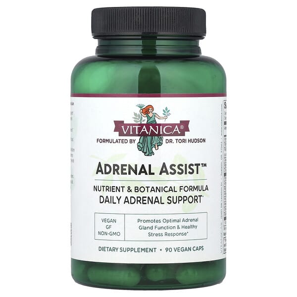 Adrenal Assist™, Daily Adrenal Support, 90 Vegan Caps