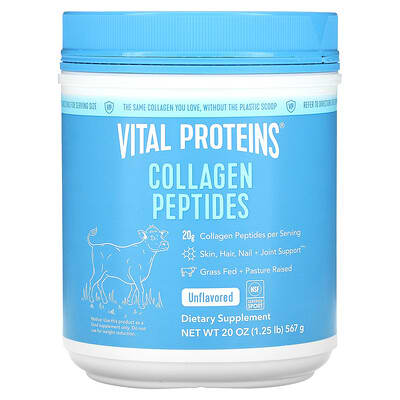 Vital Proteins, Collagen Peptides, Unflavored, 1.25 lbs (567 g)