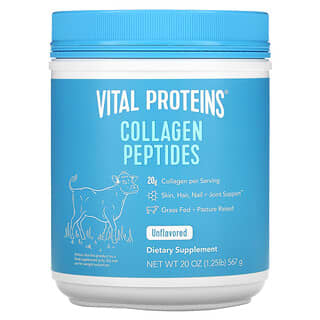 Vital Proteins, пептиды коллагена, без вкусовых добавок, 567 г (1,25 фунта)