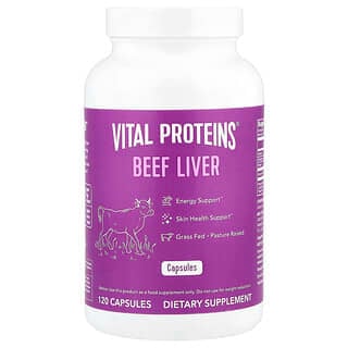 Vital Proteins, Hati Sapi, 750 mg, 120 Kapsul