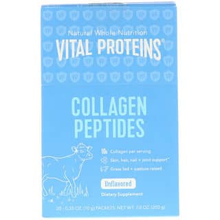 Vital Proteins, Péptidos de colágeno, Sin sabor, 20 sobres, 10 g (0,35 oz) cada uno