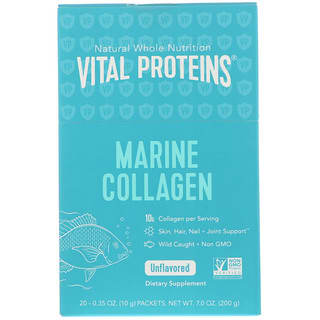 Vital Proteins, 해양 콜라겐, 무맛, 20팩, 각 10g(0.35oz)