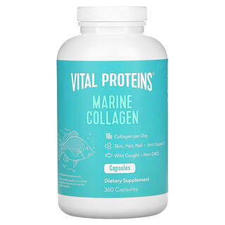 Vital Proteins, Colágeno Marinho, 360 Cápsulas