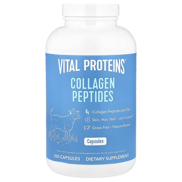 Vital Proteins, 膠原蛋白肽，360 粒膠囊（每粒膠囊 550 毫克）