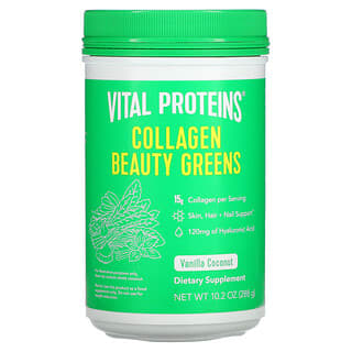 Vital Proteins, Collagen Beauty Greens, Vainilla y coco, 288 g (10,2 oz)