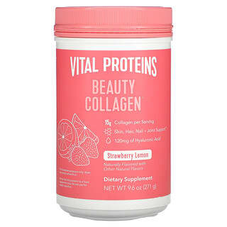 Vital Proteins, Beauty Collagen（ビューティーコラーゲン）、ストロベリーレモン、271 g（9.6 oz）