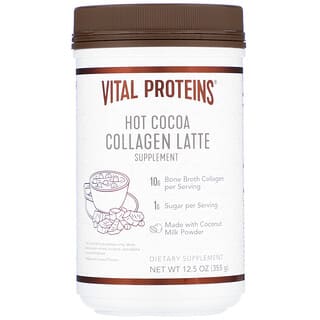 Vital Proteins, 膠原蛋白拿鐵，熱可可，12.5 盎司（355 克）
