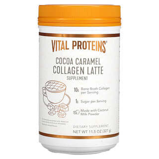 Vital Proteins, Latte de Colágeno, Caramelo de Cacau, 327 g (11,5 oz)