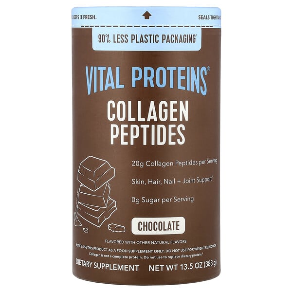 Vital Proteins, 膠原蛋白肽，巧克力味，13.5 盎司（383 克）