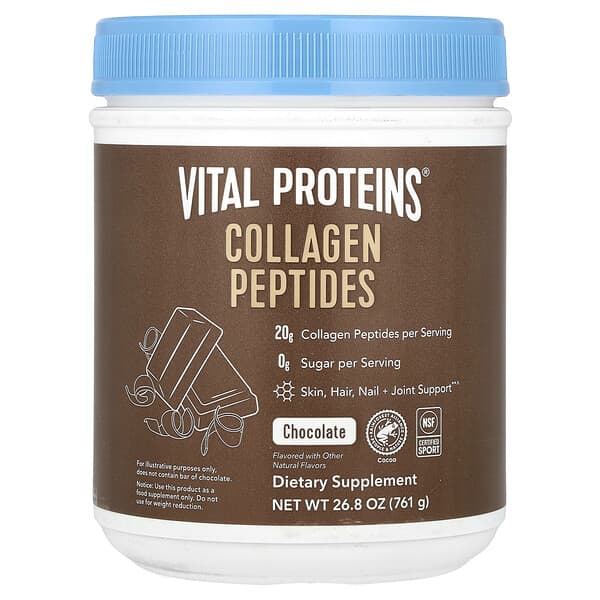 Vital Proteins, 膠原蛋白肽，巧克力味，26.8 盎司（761 克）