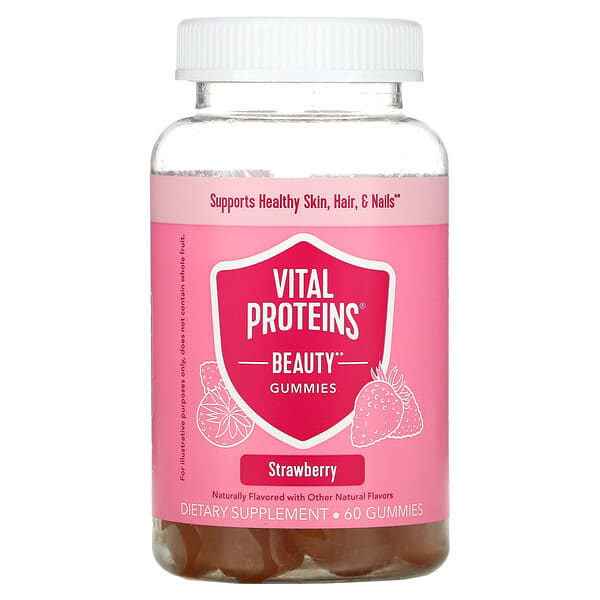 Vital Proteins, Beauty Gummies, Strawberry, 60 Gummies