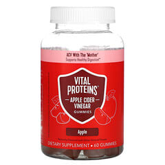 Vital Proteins, アップルサイダービネガーグミ、リンゴ、グミ60粒