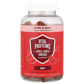 Vital Proteins, Apple Cider Vinegar Gummies, Apple, 60 Gummies