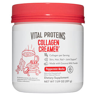 Vital Proteins, 膠原蛋白奶精，薄荷抹茶，7.09 盎司（201 克）