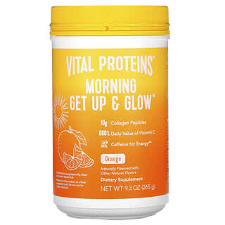 Vital Proteins, Morning Get Up & Glow, апельсин, 265 г (9,3 унции) 