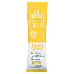 Vital Proteins, Crystallized Coffee + Collagen Creamer, Vanille, 7 Päckchen, je 16 g (0,56 oz.)