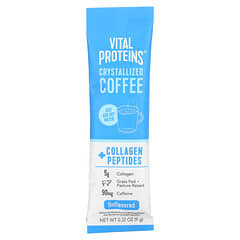 Vital Proteins, Café Cristalizado + Peptídeos de Colágeno, Sem Sabor, 7 Pacotes, 9 g (0,32 oz) Cada