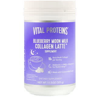 Vital Proteins, Collagen Latte, Blueberry Moon Milk, 11.5 oz (325 g)
