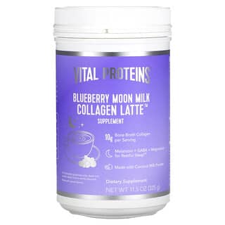 Vital Proteins, لاتيه Collagen Latte، نكهة التوت الأزرق Blueberry Moon Milk، وزن 11.5 أونصة (325 جم)