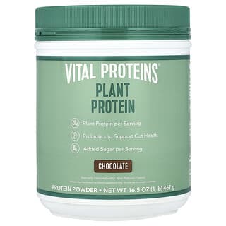 Vital Proteins, Plant Protein, Chocolate, 16.5 oz (467 g)