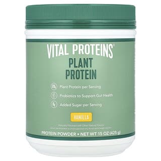 Vital Proteins, Proteína vegetal en polvo, Vainilla, 425 g (15 oz)