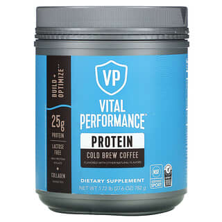 فيتال بروتينز‏, Vital Performance Protein ، قهوة باردة ، 1.72 رطل (782 جم)