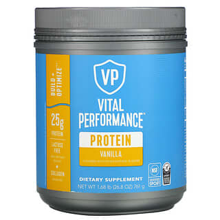 Vital Proteins, Proteína de rendimiento vital, Vainilla, 761 g (1,68 lb)