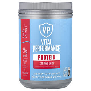 Vital Proteins, Vital Performance Protein，草莓味，1.68 磅（761 克）